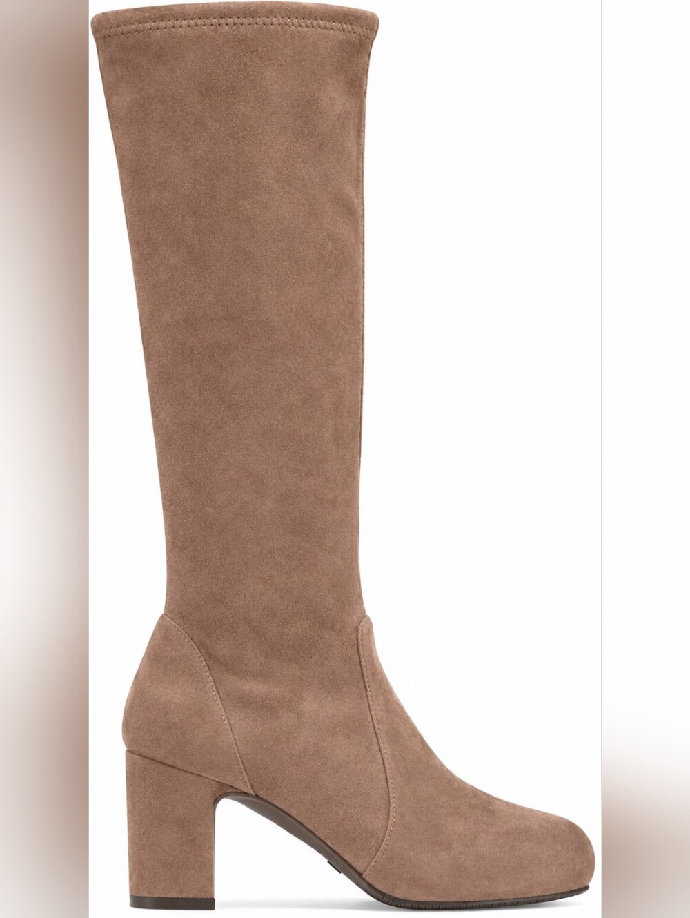 Stuart Weitzman Carolinda Tall Leather Suede Block Heel Boots 40.5